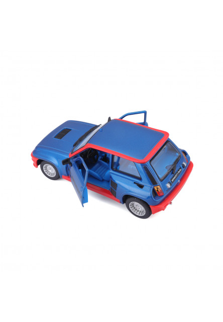 Bburago - Autá HOBBY, Plus, Renault 5 Turbo, modrá, 1:24