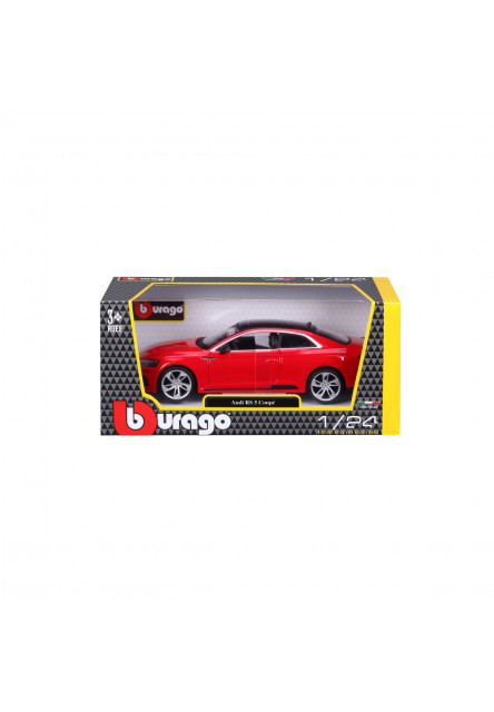 Bburago - Autá HOBBY, Plus, Audi RS 5 Coupé, červená, 1:24