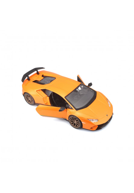 Bburago - Autá HOBBY, Plus, Lamborghini Huracán Performante, metal oranžová, 1:24