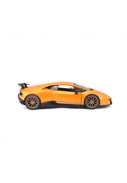 Bburago - Autá HOBBY, Plus, Lamborghini Huracán Performante, metal oranžová, 1:24