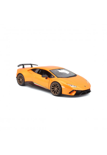 Bburago - Autá HOBBY, Plus, Lamborghini Huracán Performante, metal oranžová, 1:24