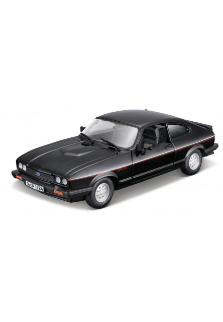 Bburago - Autá HOBBY, Plus, Ford Capri 1600 GT (1982), čierna, 1:24