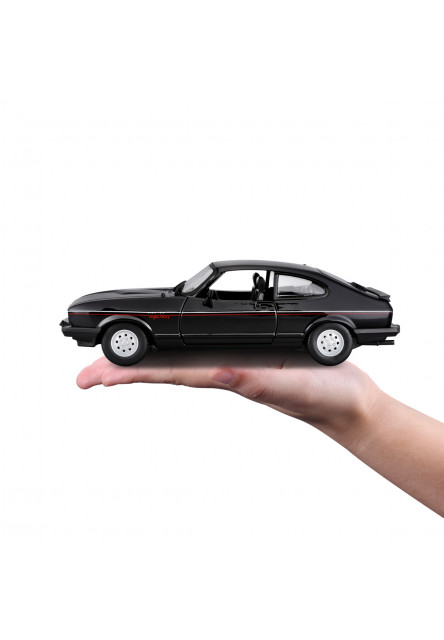 Bburago - Autá HOBBY, Plus, Ford Capri 1600 GT (1982), čierna, 1:24