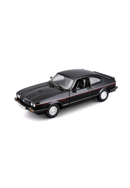 Bburago - Autá HOBBY, Plus, Ford Capri 1600 GT (1982), čierna, 1:24