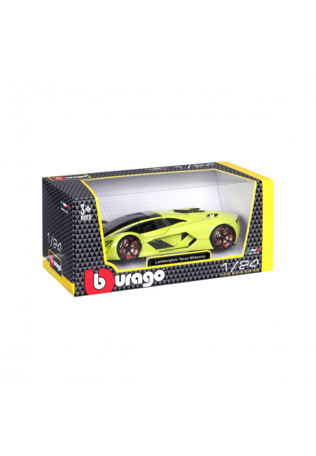 Bburago - Autá HOBBY, Plus, Lamborghini Terzo Millennio, metal šedá, 1:24