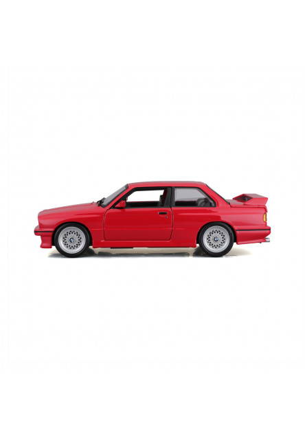 Bburago - Autá HOBBY, 1988 BMW 3 Series M3, červená, 1:24