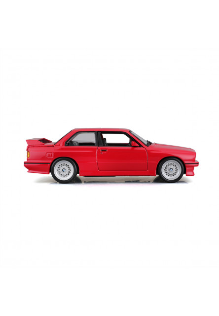 Bburago - Autá HOBBY, 1988 BMW 3 Series M3, červená, 1:24