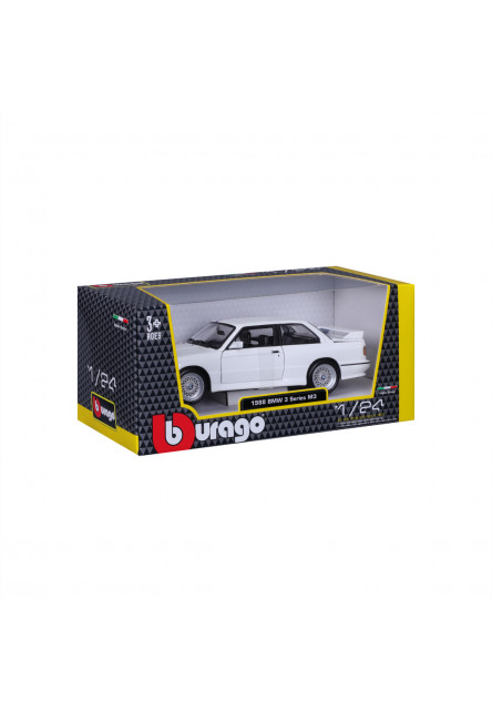 Bburago - Autá HOBBY, Plus, BMW 3 Series M3, biela, 1:24