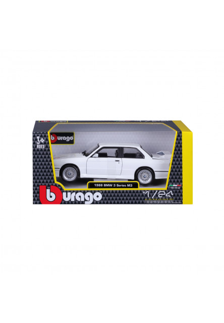 Bburago - Autá HOBBY, Plus, BMW 3 Series M3, biela, 1:24