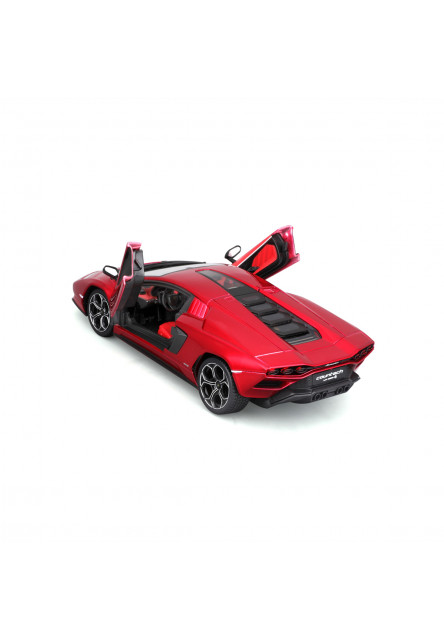 Bburago - Autá HOBBY, Plus, Lamborghini Countach LPI 800-4, červená, 1:24