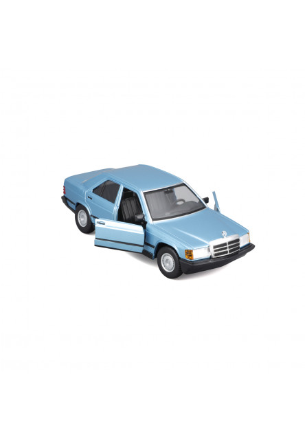 Bburago - Autá HOBBY, Plus, Mercedes-Benz 190 E 2.6, metalic modrá, 1:24