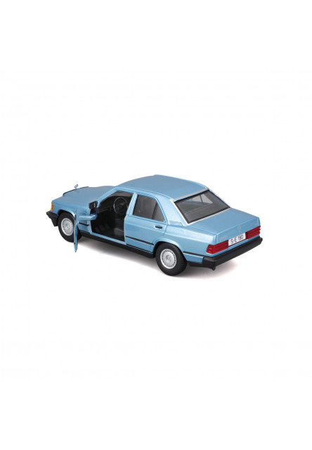 Bburago - Autá HOBBY, Plus, Mercedes-Benz 190 E 2.6, metalic modrá, 1:24