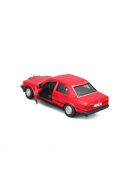 Bburago - Autá HOBBY, Plus, Mercedes-Benz 190 E 2.6, červená, 1:24