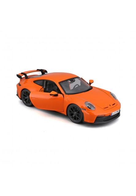 Bburago - Autá HOBBY, Plus, Porsche 911 GT3, oranžová, 1:24