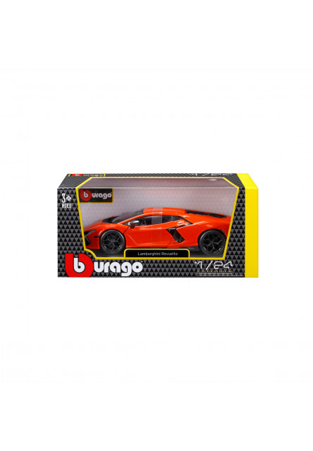 Bburago - Autá HOBBY, Plus, Lamborghini Revuelto, oranžová, 1:24