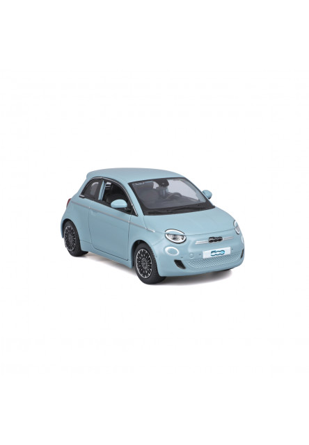 Bburago - Autá HOBBY, Plus, Fiat 500e (2023), modrá, 1:24