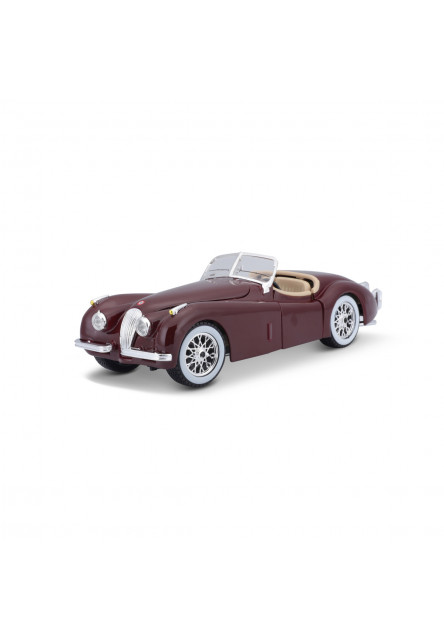 Bburago - Autá HOBBY, Jaguar XK 120 Roadster (1951), červená, 1:24