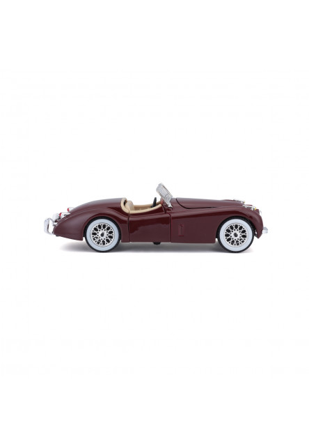 Bburago - Autá HOBBY, Jaguar XK 120 Roadster (1951), červená, 1:24