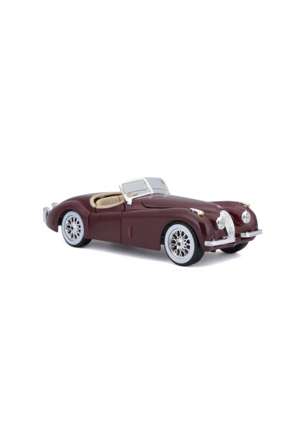 Bburago - Autá HOBBY, Jaguar XK 120 Roadster (1951), červená, 1:24