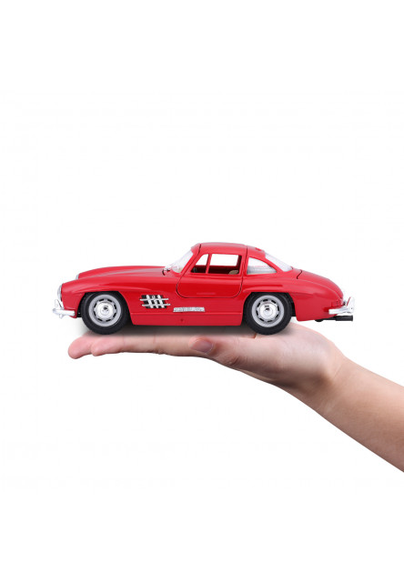 Bburago - Autá HOBBY, Mercedes-Benz 300 SL (1954), červená, 1:24
