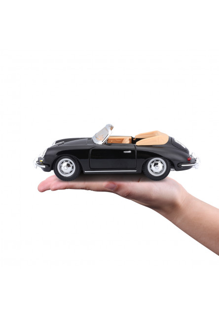 Bburago - Autá HOBBY, Porsche 356B Cabriolet (1961), čierna, 1:24