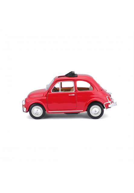 Bburago - Autá HOBBY, Fiat 500L (1968), červená, 1:24