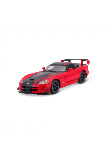 Bburago - Autá HOBBY, Dodge Viper SRT 10 ACR, červeno-čierna, 1:24