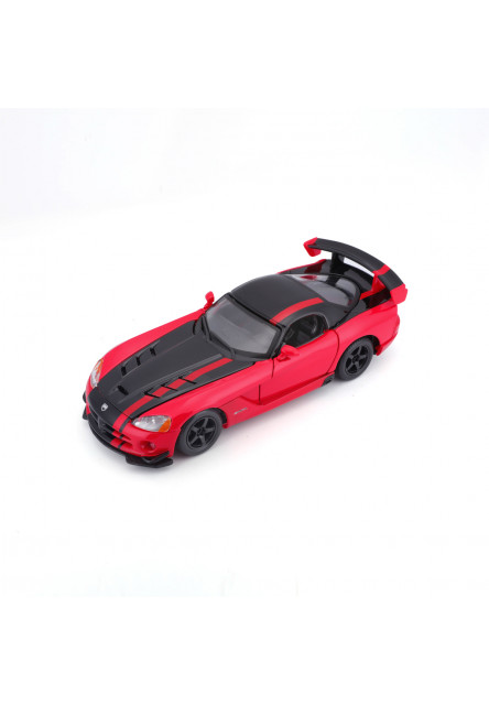 Bburago - Autá HOBBY, Dodge Viper SRT 10 ACR, červeno-čierna, 1:24
