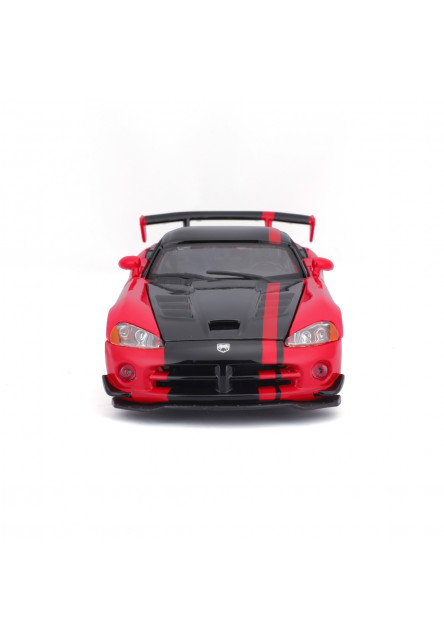 Bburago - Autá HOBBY, Dodge Viper SRT 10 ACR, červeno-čierna, 1:24