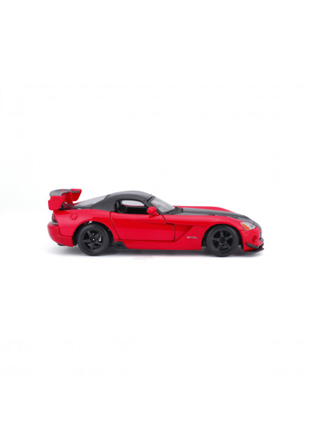 Bburago - Autá HOBBY, Dodge Viper SRT 10 ACR, červeno-čierna, 1:24