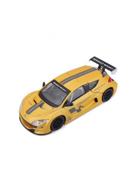 Bburago - Autá HOBBY, Renault Mégane Trophy, žltá, 1:24
