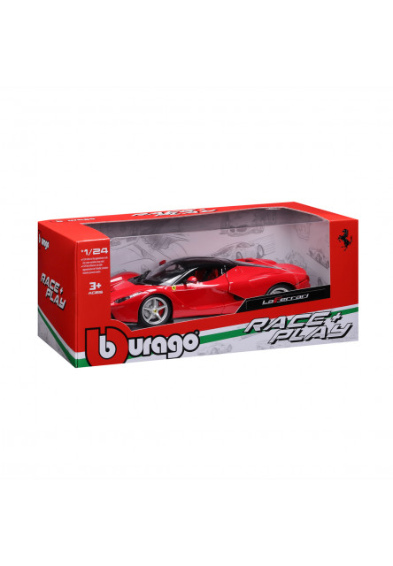 Bburago - RACE+PLAY, Ferrari LaFerrari, červená, 1:24