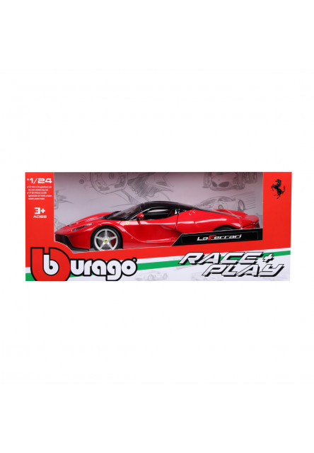 Bburago - RACE+PLAY, Ferrari LaFerrari, červená, 1:24