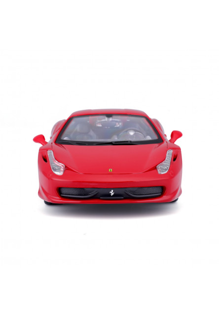Bburago - RACE+PLAY, Ferrari 458 Italia, červená, 1:24