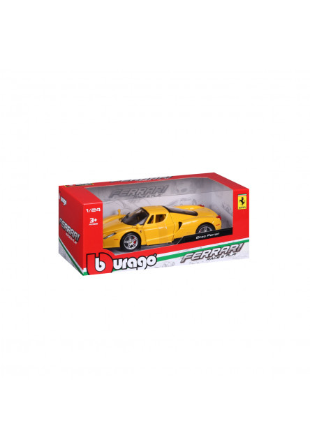Bburago - RACE+PLAY, Enzo Ferrari, žltá, 1:24