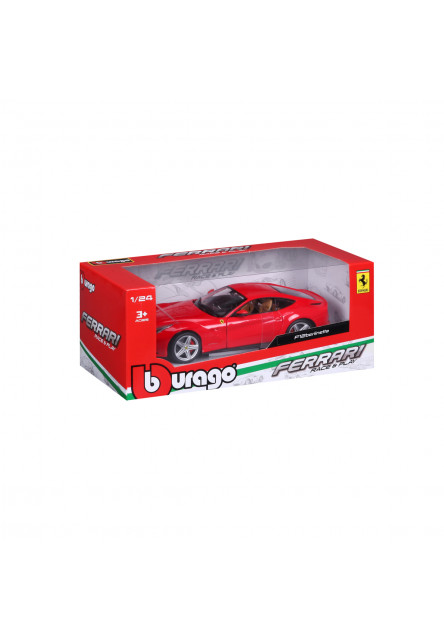 Bburago - RACE+PLAY, Ferrari F12berlinetta, červená, 1:24
