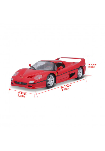 Bburago - RACE+PLAY, Ferrari F50, červená, 1:24