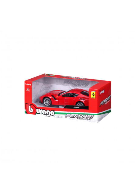 Bburago - RACE+PLAY, Ferrari F12tdf, červená, 1:24