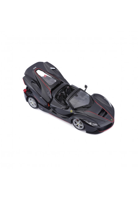Bburago - RACE+PLAY, Ferrari LaFerrari Aperta, čierna metalíza, 1:24