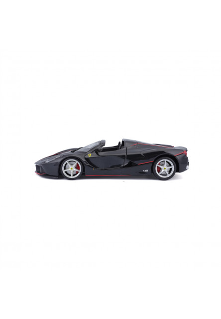Bburago - RACE+PLAY, Ferrari LaFerrari Aperta, čierna metalíza, 1:24