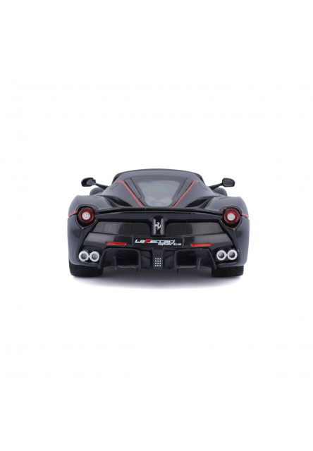 Bburago - RACE+PLAY, Ferrari LaFerrari Aperta, čierna metalíza, 1:24