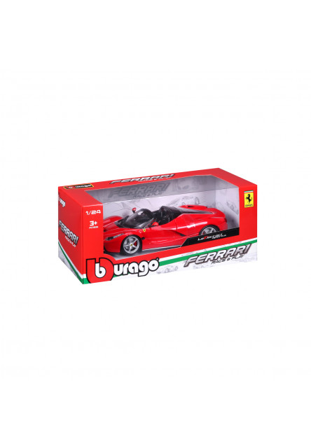Bburago - RACE+PLAY, Ferrari LaFerrari Aperta, červená, 1:24