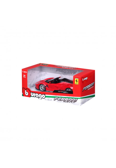 Bburago - RACE+PLAY, Ferrari LaFerrari Aperta, červená, 1:24