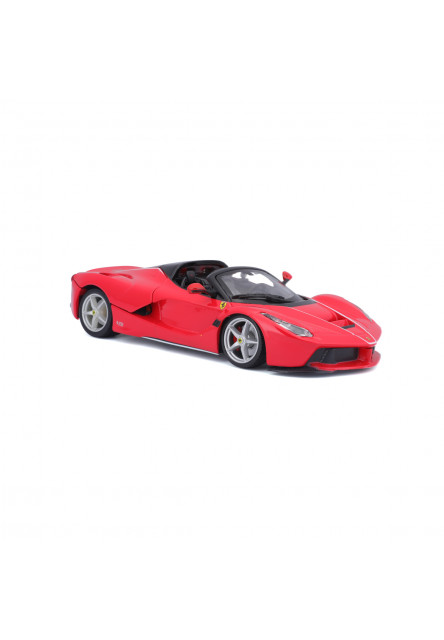 Bburago - RACE+PLAY, Ferrari LaFerrari Aperta, červená, 1:24