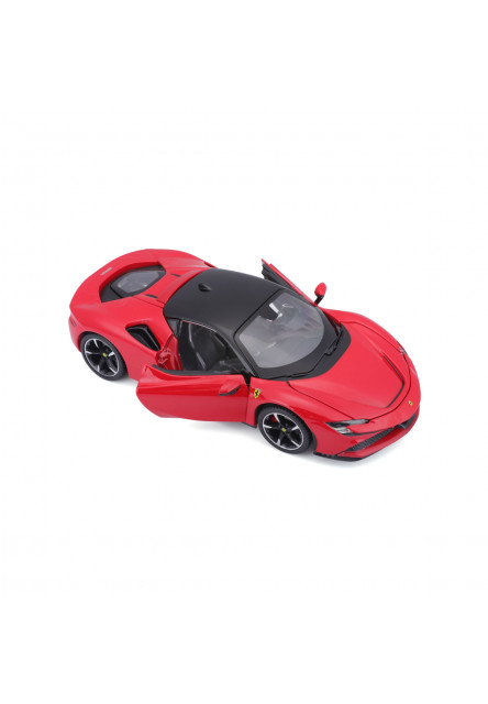 Bburago - RACE+PLAY, Ferrari SF90 Stradale, červená, 1:24