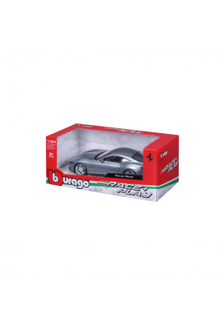 Bburago - RACE+PLAY, Ferrari Roma, šedá metalíza, 1:24