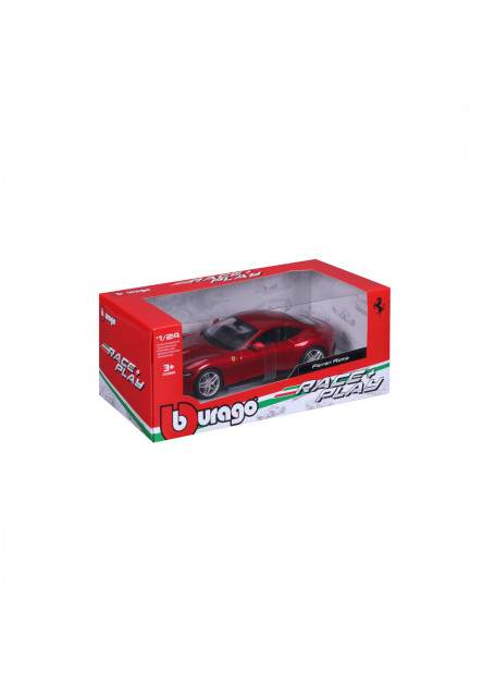 Bburago - RACE+PLAY, Ferrari Roma, červená, 1:24