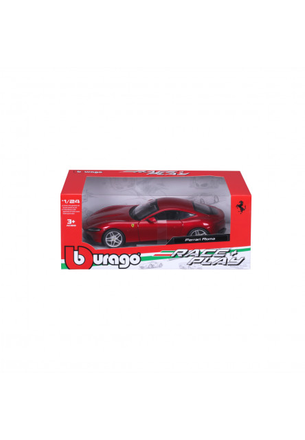Bburago - RACE+PLAY, Ferrari Roma, červená, 1:24