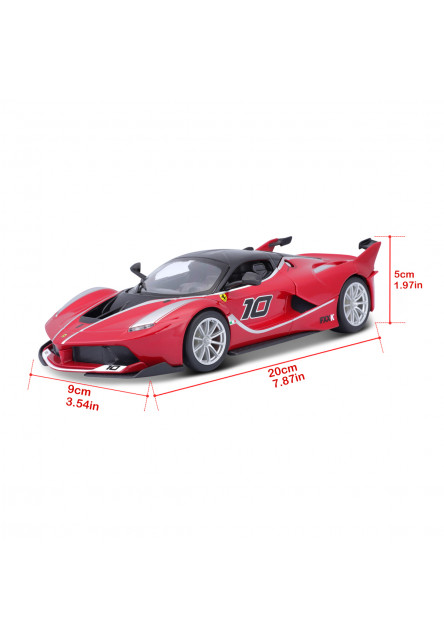 Bburago - RACING, FERRARI FXX K, červená, 1:24