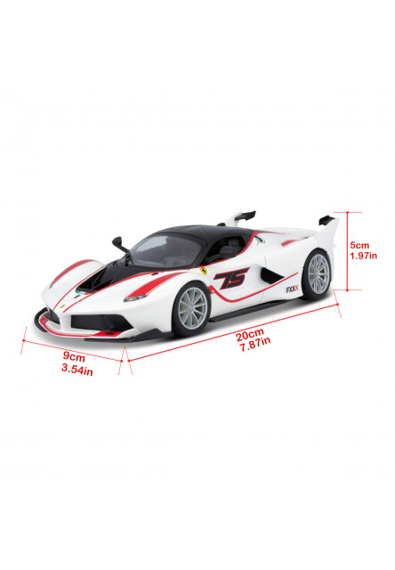 Bburago - RACING, FERRARI FXX K, biela, 1:24